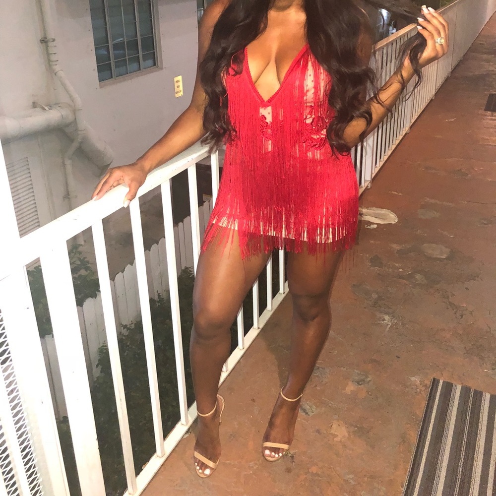 Red dress